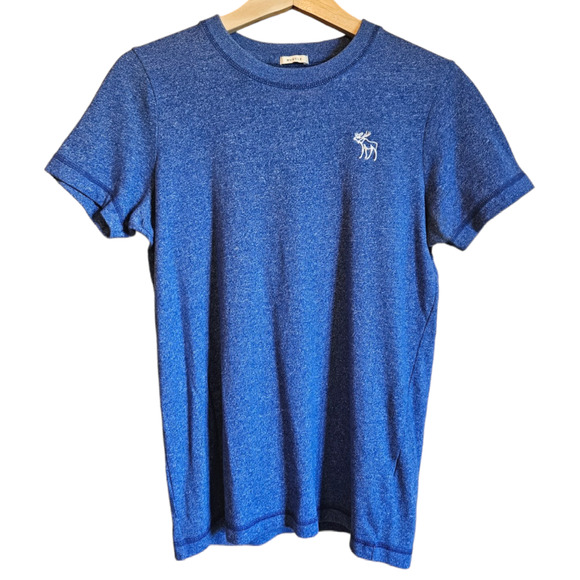 Abercrombie & Fitch Muscle Shirt Short Sleeve Blue Men's Small - Picture 1 of 6
